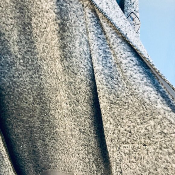 Eddie Bauer Womens Gray Med Weight Full Zip Soft Shell Fleece Lined Jacket Sz LG - Picture 11 of 12